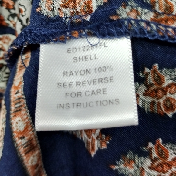 Earthbound Trading Boho Dress Women's L Multicolor Retro 90s Y2K Artsy Cottageco - Picture 8 of 8